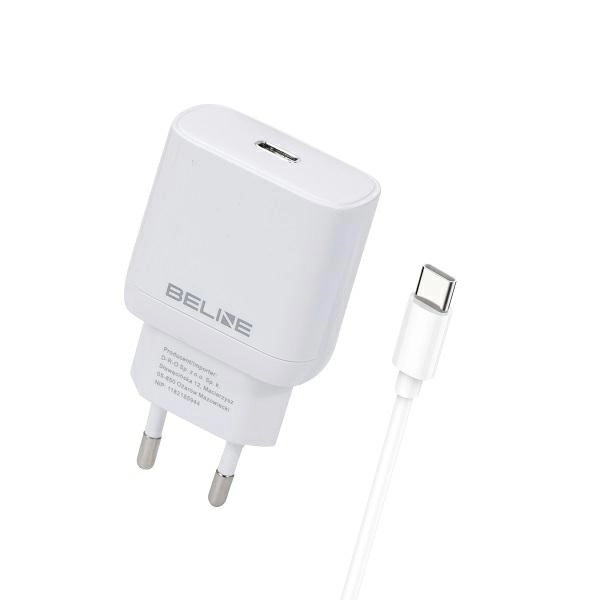 Fehér 30W GaN USB-C töltő + USB-C kábel