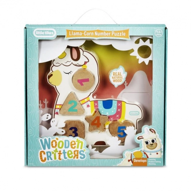 Little tikes fából készült számok puzzle - 3 típusban