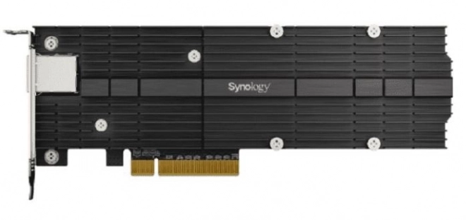 Szélessávú Synology hálózati kártya M.2 SSD támogatással