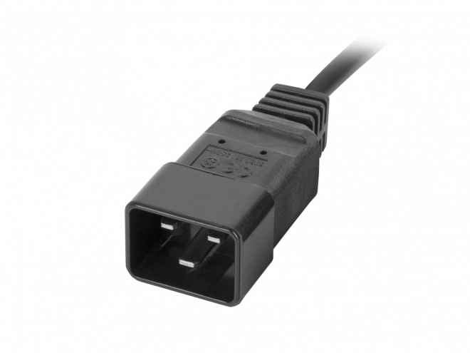 19 colos 1U rack áramelosztó PDU 16A 2X C19 8X IEC C13 fekete