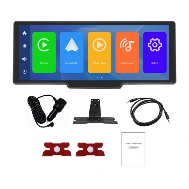 Podofo 10,26 hüvelykes autós monitor CarPlay és Android Auto támogatással