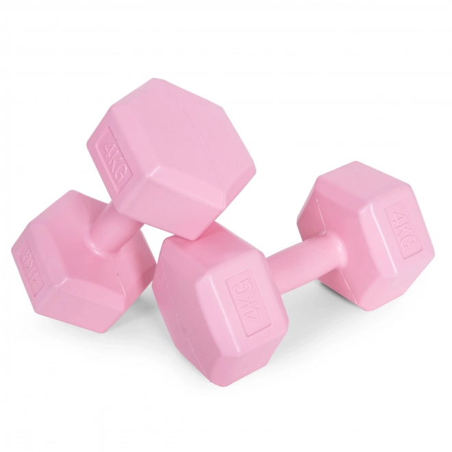Rózsaszín súlyzókészlet ModernHome 2x4 kg