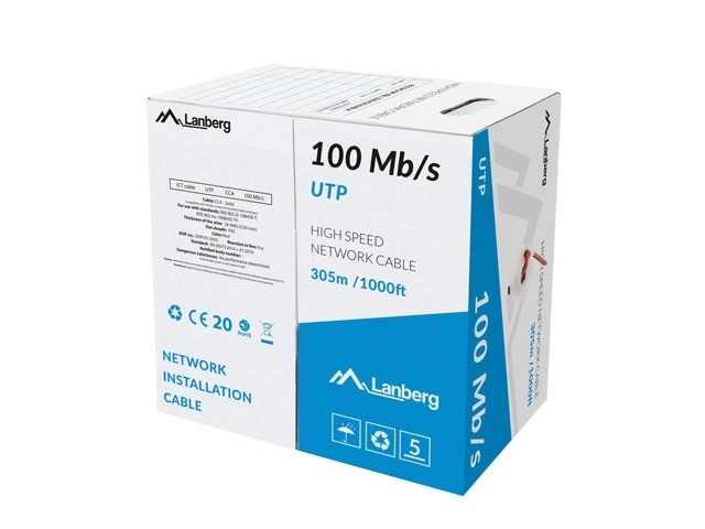 Lan hálózati kábel 100Mb/s 305m piros