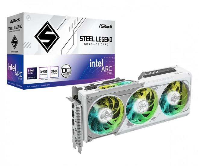 Grafikus kártya ASRock B580 Steel Legend 12GB OC GDDR6