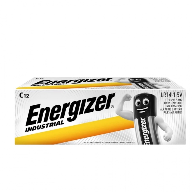 Ipari alkáli elemek C LR14, 12 db készlet