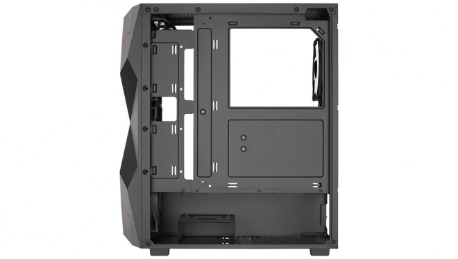 Volcan fekete mid tower RGB ház