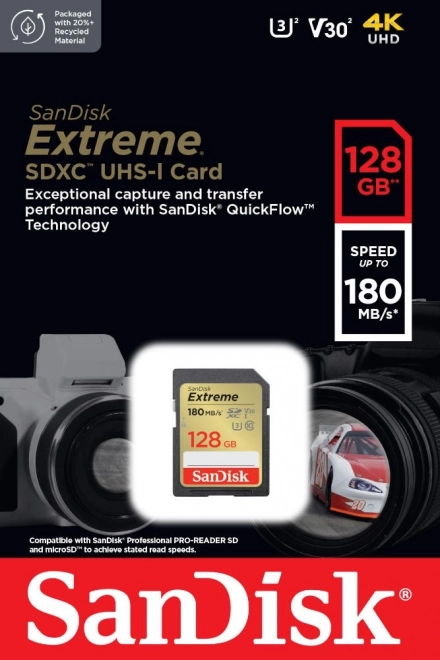 Sandisk Extreme SDXC 128 GB memóriakártya