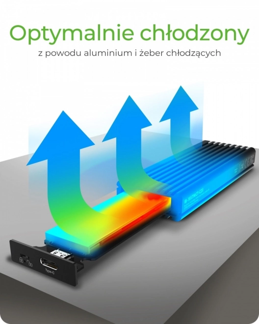 Icy Box M.2 NVME és SATA SSD ház