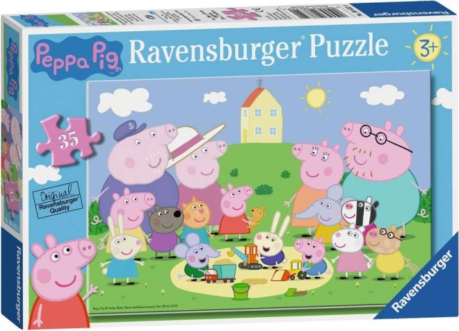 Peppa malac piknik Ravensburger puzzle gyerekeknek