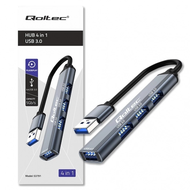 USB 3.0 elosztó 4 az 1-ben