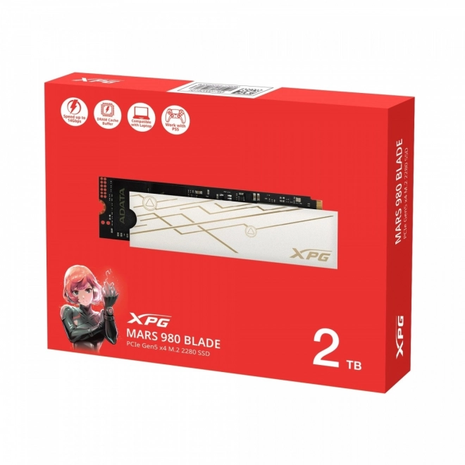 SSD lemez XPG Mars pro notebooky 2TB PCIe 5x4