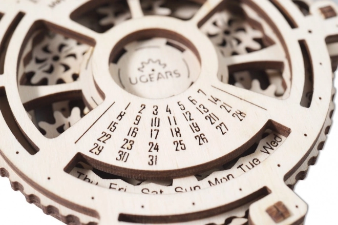 Ugears 3D fa mechanikus puzzle naptár