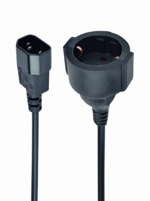 Adapter IEC320 C14-ről SCHUKO-ra 15 cm