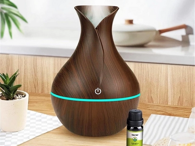 Aroma diffúzor ultrahangos párásító USB RGB fénnyel