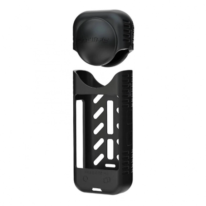 Szilikon tok és objektívsapka Sunnylife az Insta360 X4-hez, fekete