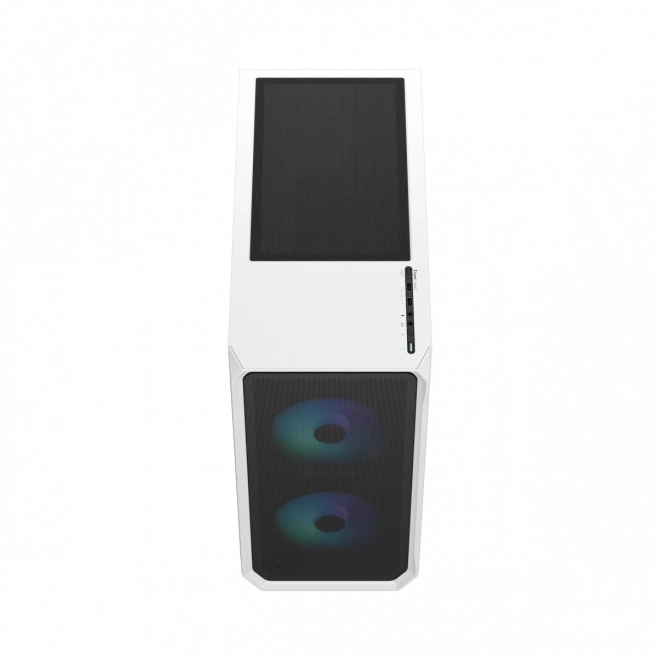 Focus 2 RGB fehér számítógépház, áttetsző üveggel
