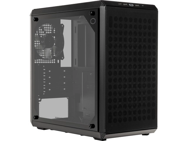 MasterBox Q300L V2 számítógépház ablakkal fekete