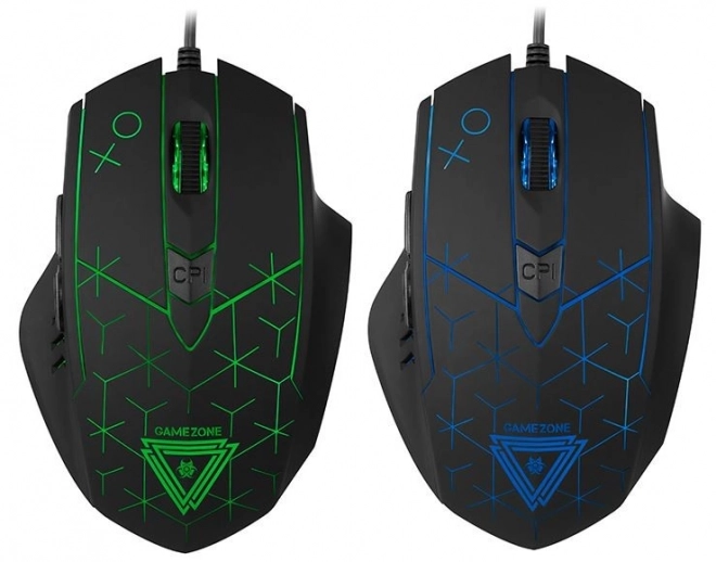 Ergonomikus RGB LED vezetékes eger