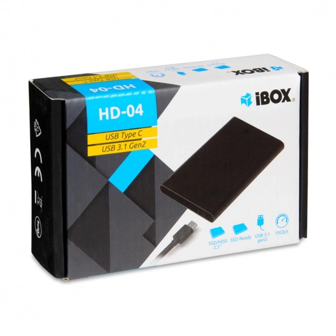 Külső SSD ház M.2 NVMe iBOX