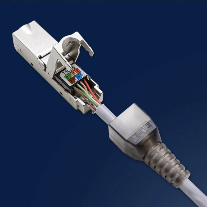 Eszközfüggetlen RJ45 STP CAT6A hálózati aljzat