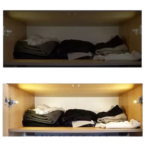 Szekrényajtóra szerelhető 3 LED lámpa