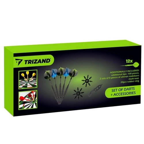 Teljes dart készlet 12 db és tartozékokkal