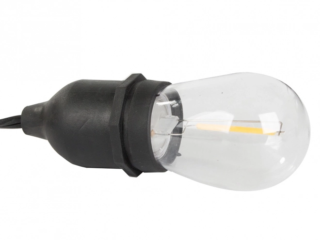 Kerti fényfüzér 20 LED izzó E27 20m