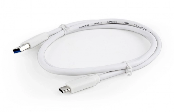 USB 3.0 C típusú kábel fehér színben