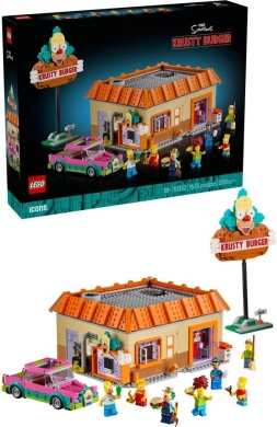 icons 10352 a simpson család: krusty burger építőkészlet felnőtteknek