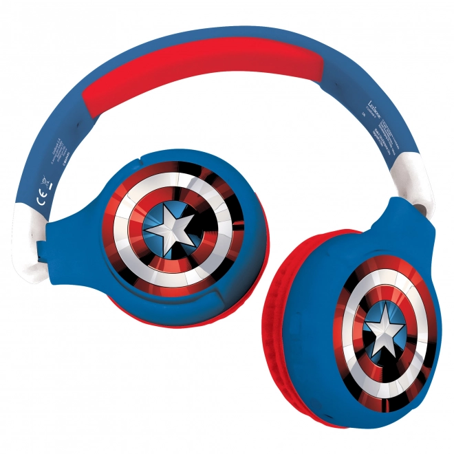 Skládható Bluetooth gyerek fejhallgató Avengers dizájnnal