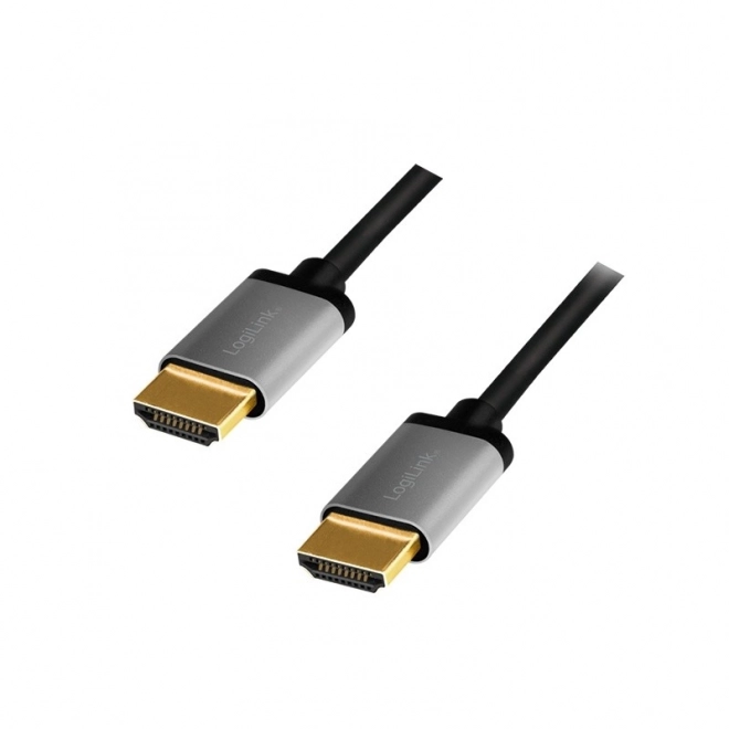 Alumínium HDMI kábel 4K 60Hz 1m Fekete