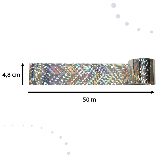 Madárriasztó fényvisszaverő szalag 4,8cm x 50m 5 db