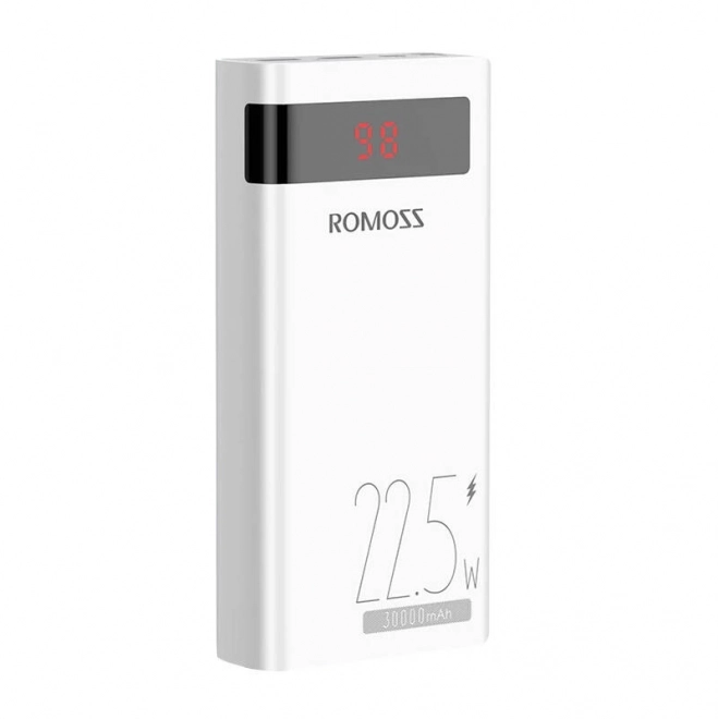 Romoss gyors töltő powerbank 30000mAh 22,5W fehér