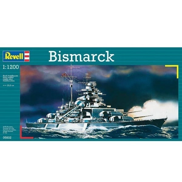 Bismarck hajó makett