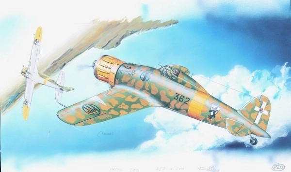 Macchi M.C. 200 Saetta modell