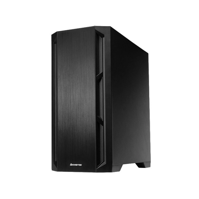 Fekete MidTower ház elegáns kialakításban