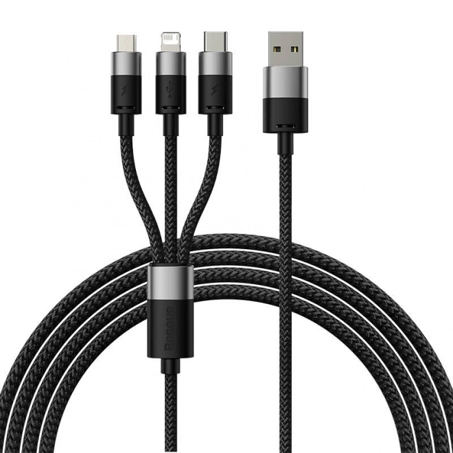 Baseus StarSpeed 3 az 1-ben töltőkábel USB-C, micro USB, Lightning