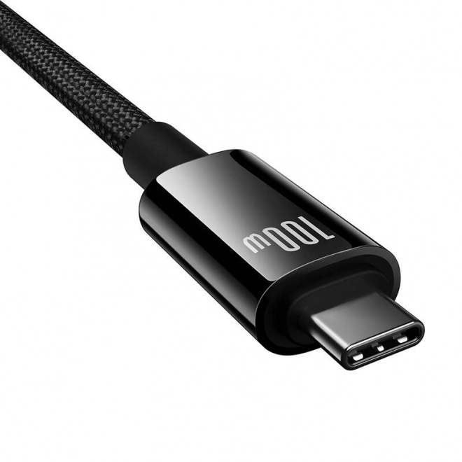 Baseus USB-C - USB-C töltőkábel Tungsten Gold 100W 1,5m fekete