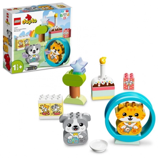 LEGO DUPLO Az első kutyám és cicám hangokkal