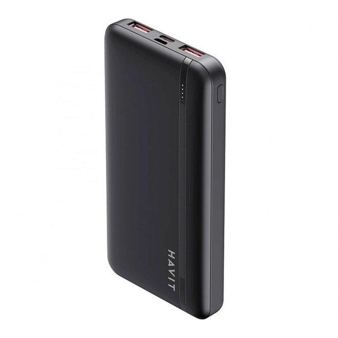 Havit kompakt fekete 10000 mAh-s power bank