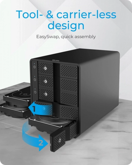 Házzal 5x 3,5" HDD SATA