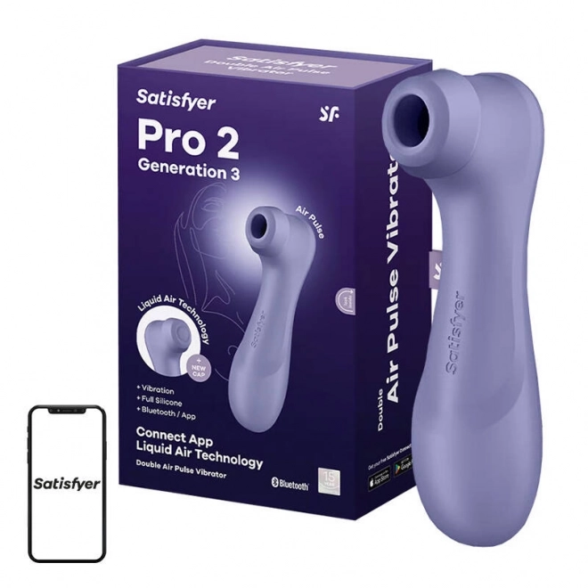 Satisfyer Pro 2 generáció 3 alkalmazással - Klitorisz maszírozó lila