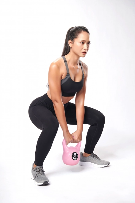 Kettlebell pro edzés 8 kg rózsaszín ModernHome