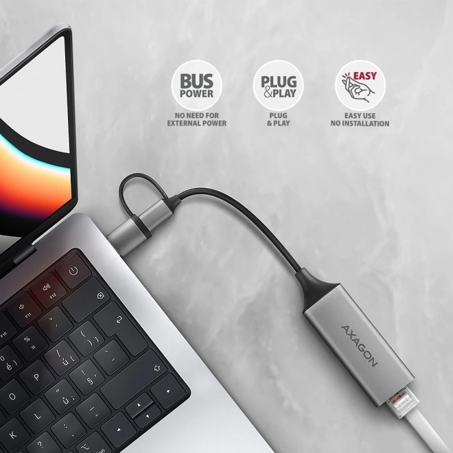 Axagon USB hálózati adapter