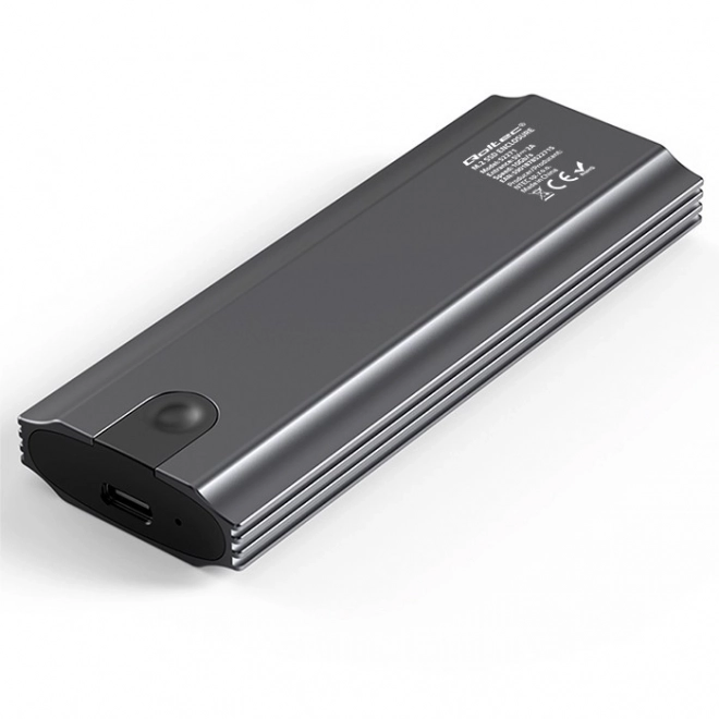 Qoltec hordozható M.2 SSD külső ház - akár 2TB, USB-C, SATA és NVMe támogatás