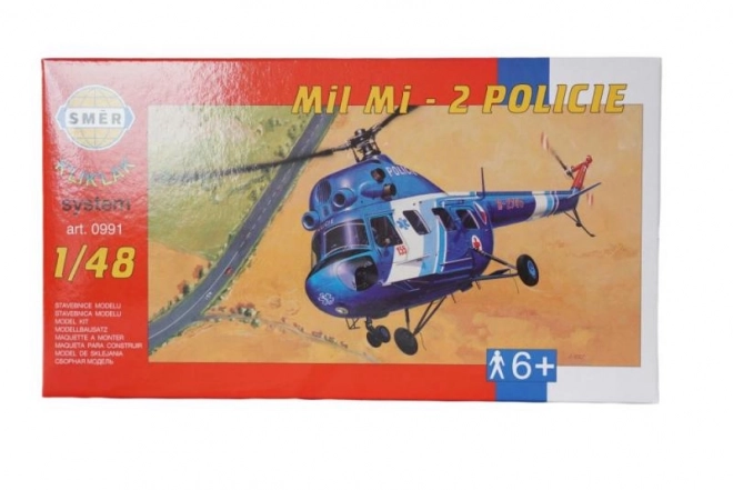 Mi-2 rendőrségi helikopter makett 1:48 méretarány