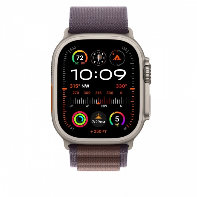 Alpine indigókék tok 49 mm - L méret