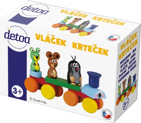 Fából készült KRTEK vonat Detoa
