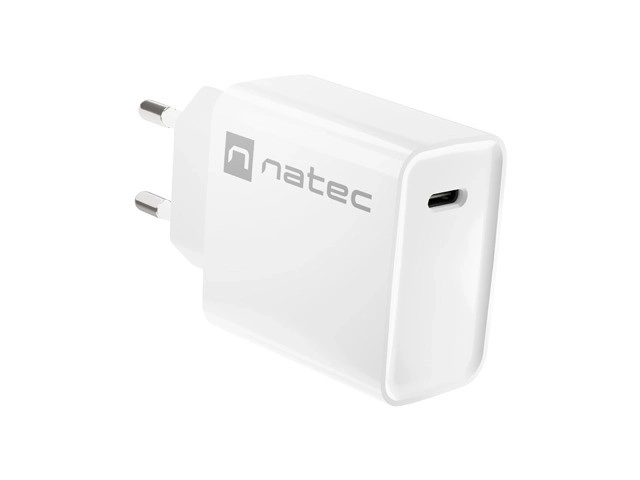 Fehér USB-C gyors töltő 20W Natec Ribera