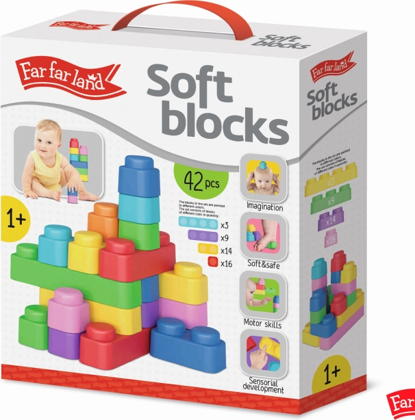 Puha Építőkészlet 42 Blokkból Far Far Land